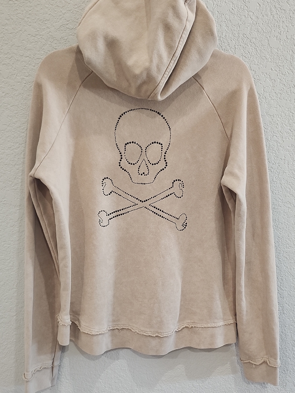 Scalpers Studded Whimsigoth Grunge Bikercore Neutral Skull Hoodie Goth Street SM